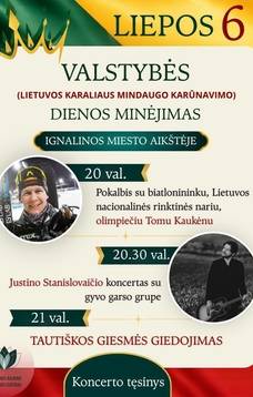 Valstybės dienos minėjimas Ignalinos miesto aikštėje