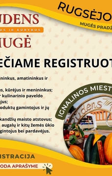 Kvietimas registruotis į Rudens mugę