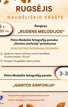 Rugsėjo mėnesio veiklos Daugėliškio krašte