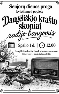 Daugėliškio krašto skoniai radijo bangomis