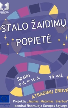 Stalo žaidimų popietė