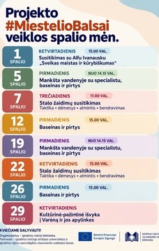 Projekto MIESTELIO BALSAI veiklos spalio mėnesį