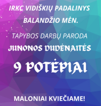 Paroda "9 potėpiai" Vidiškėse