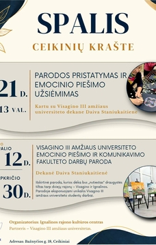Spalio mėnesio veiklos Ceikinių krašte