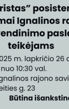 “E. turistas” posistemės mokymai Ignalinos rajono apgyvendinimo paslaugų teikėjams