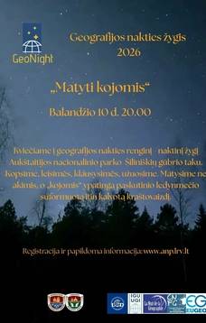 Geografijos nakties žygis „Matyti kojomis“