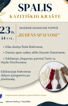 Spalio mėnesio veiklos Kazitiškio krašte