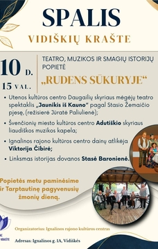 Spalio mėnesio veiklos Vidiškių krašte