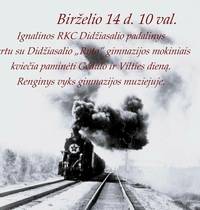 Gedulo ir vilties dienos minėjimas Didžiasalyje