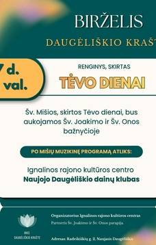 Renginys skirtas tėvo dienai