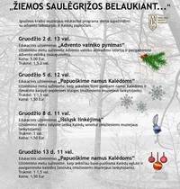 Kalėdinių edukacinių programų ciklas Ignalinos krašto muziejuje