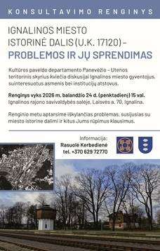 Ignalinos miesto istorinė dalis (U.K. 17120) – problemos ir jų sprendimas