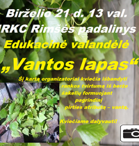 Edukacija „Vantos lapas“ Rimšėje
