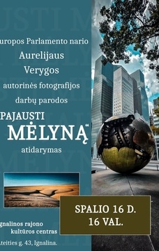 Parodos „Pajusti mėlyną“ atidarymas 