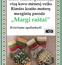 Rimšėje krašto moterų mezginių paroda „Margi raštai“ 