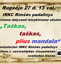 Edukacinė valandėlė Rimšėje „Taškas, taškas, plius mandala“