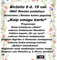 Kaimo gegužinė „Kaip smagu kartu“ Rimšėje
