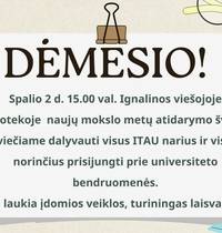  Ignalinos trečiojo amžiaus universiteto 2023/2024 mokslo metų atidarymo šventė 