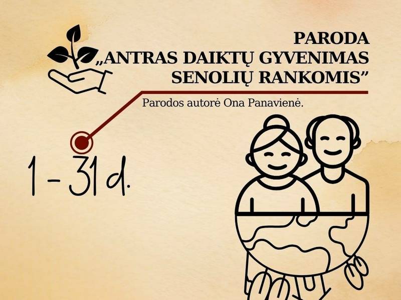 Onos Panavienės paroda "Antras daiktų gyvenimas senolių rankomis"