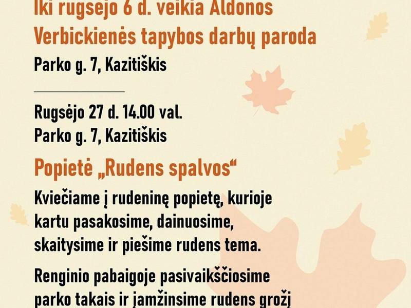 Popietė "Rudens spalvos"