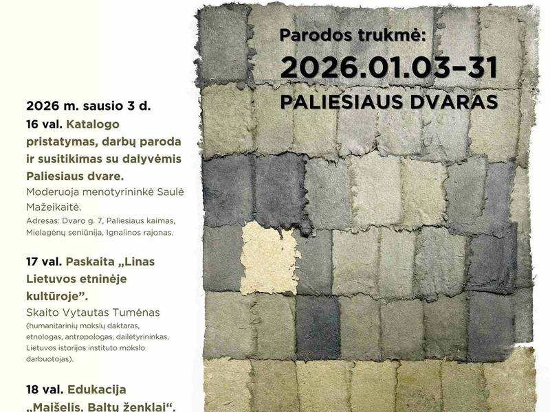 Tarptautinės tekstilės rezidencijos „Sugrįžkim prie lino“ katalogo pristatymas