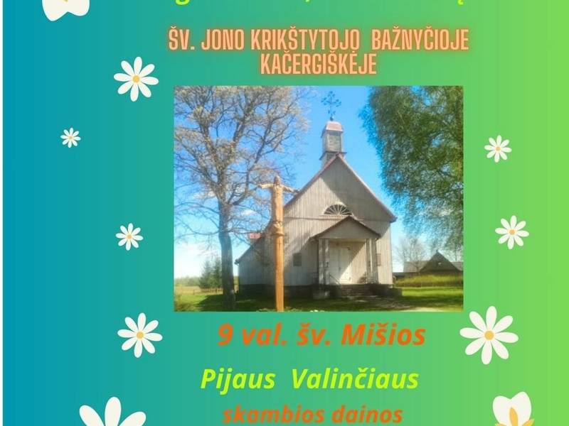 Motinos dienai skirtos mišios ir koncertas Kačergiškėje