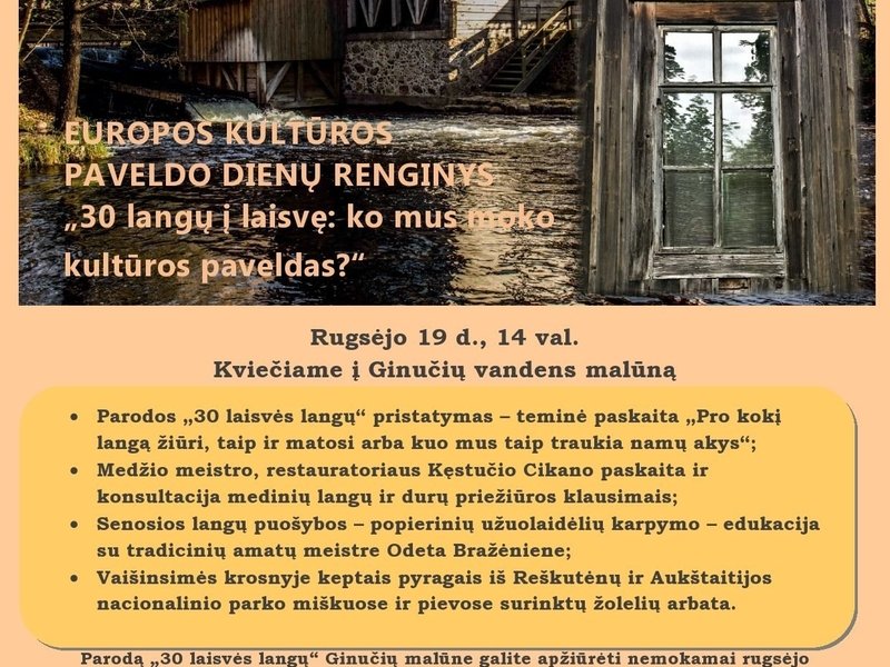 30 langų į laisvę: ko mus moko kultūros paveldas?