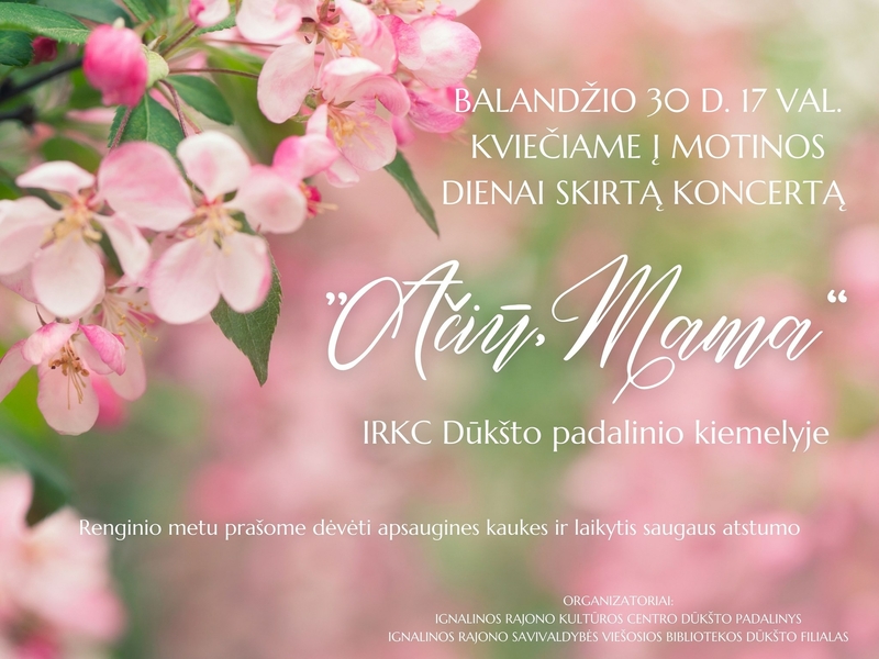 Konzert "Danke, Mutter" zum Muttertag in Dūkšte