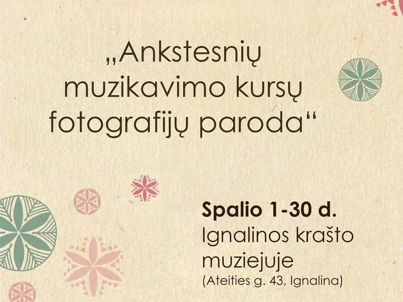 Tradicinio muzikavimo kursų fotografijų paroda