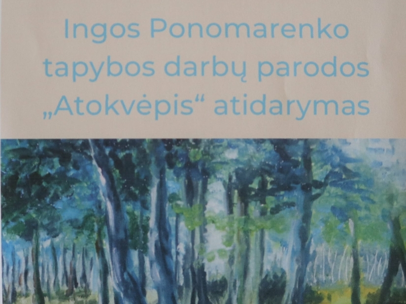 Eröffnung der Gemäldeausstellung "Breathing" von Inga Panomarenko