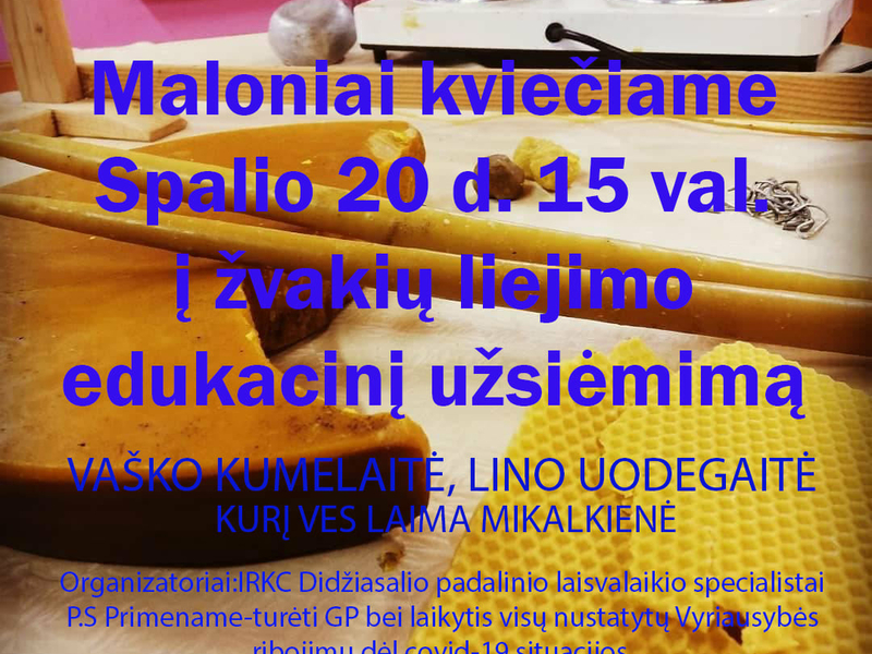 Edukacija "Vaško kumelaitė, lino uodegaitė"