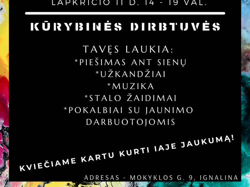 Kūrybinės dirbtuvės