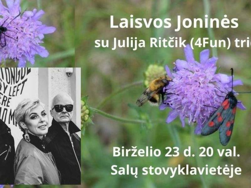Laisvos Joninės su Julija Ritčik (4FUN) trio Salų stovyklavietėje