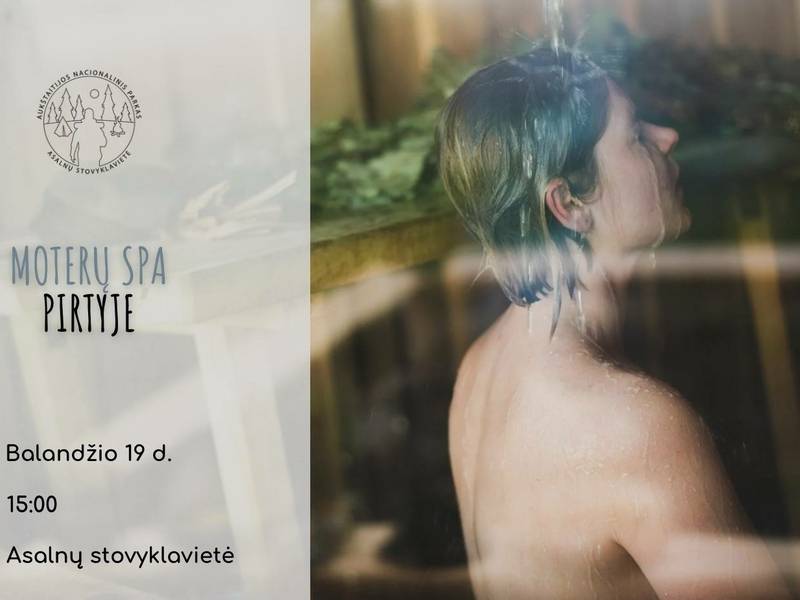 Moterų spa pirtyje Asalnų stovyklavietėje
