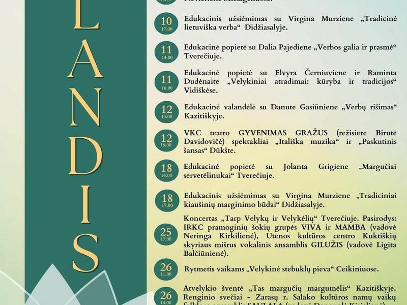 Atvelykio šventė Dūkšte "Vaikų Velykėlės"