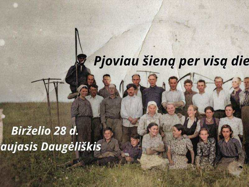 Pjoviau šieną per visą dieną - Naujasis Daugėliškis