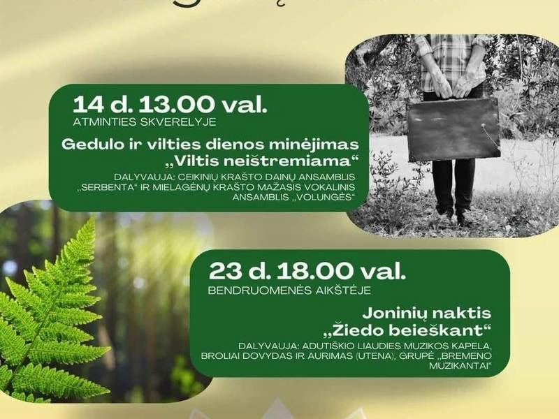 Gedulo ir vilties dienos minėjimas "Viltis neištremiama"