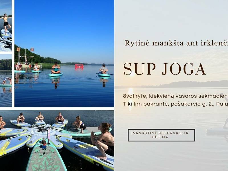 SUP joga - rytinė mankšta ant irklenčių