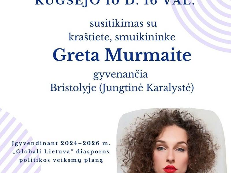 Susitikimas su kraštiete, smuikininke Greta Murmaite