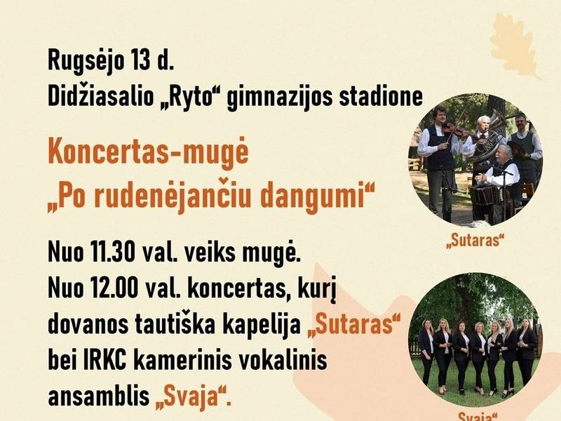 Koncertas - mugė "Po rudenėjančiu dangumi"