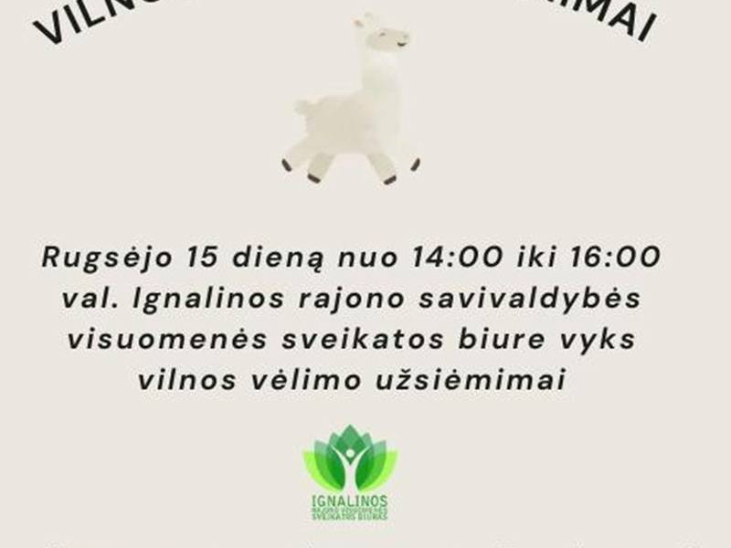 Vilnos vėlimo užsiėmimai