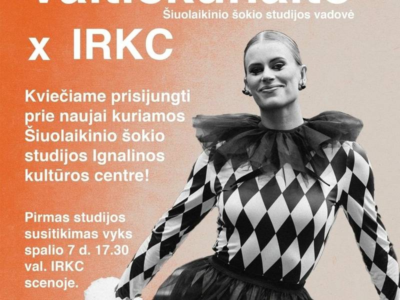 Kvietimas prisijungti prie naujai kuriamos šiuolaikinio šokio studijos