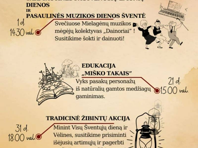 Spalio renginiai Didžiasalyje