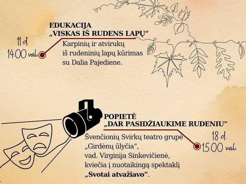 Spalio renginiai Tverečiuje