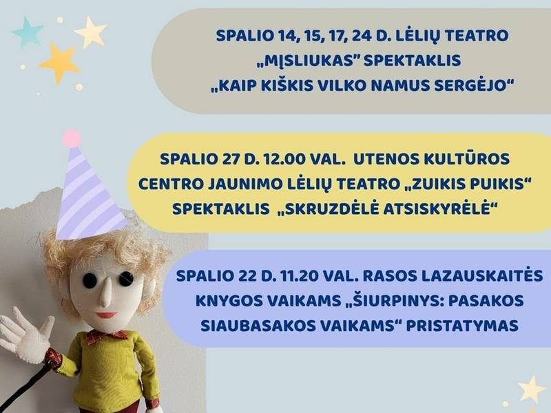 Lėlių teatrui "Mįsliukas" - 30!