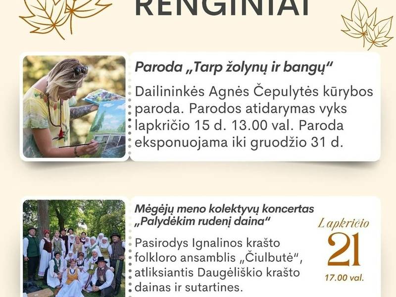 Agnės Čepulytės paroda "Tarp žolynų ir bangų"