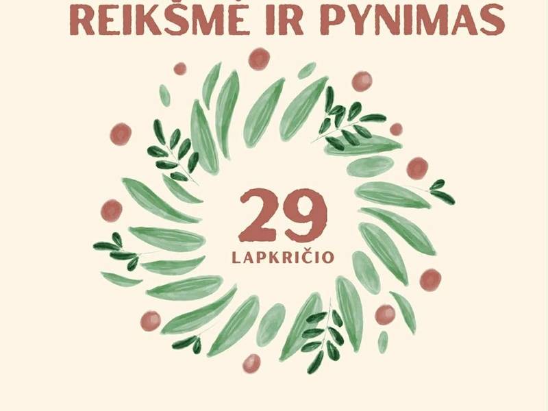 Edukacija "Advento vainiko reikšmė ir pynimas"