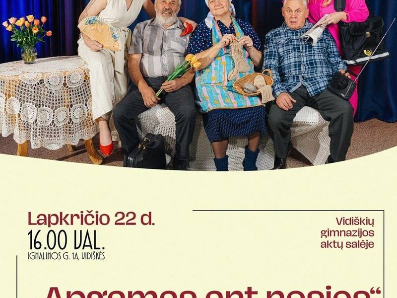 Spektaklis "Apgamas ant nosies pagal Edmundo Untulio pjesę