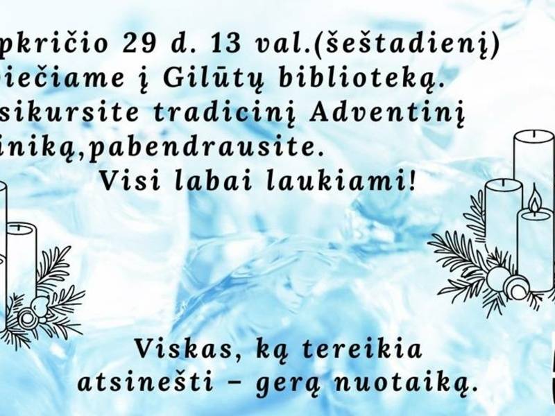 Adventinio vainiko kūrimas