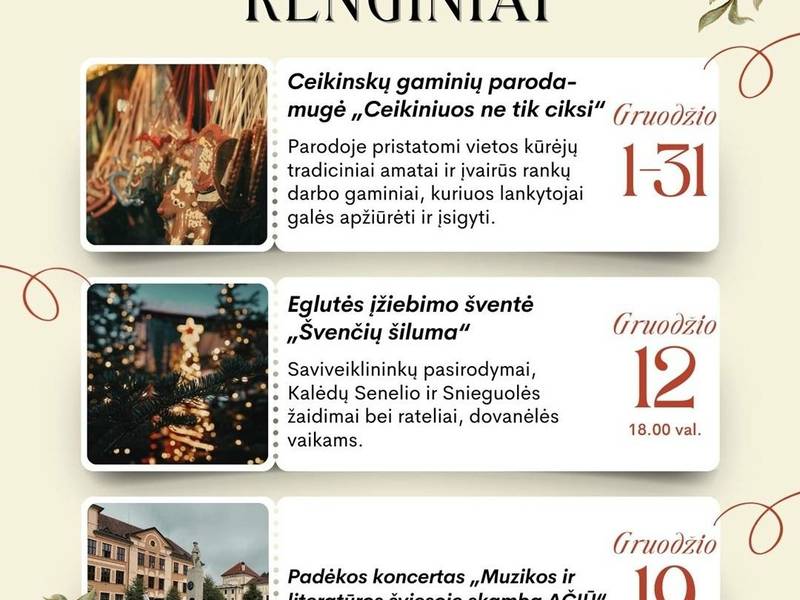 Ceikinskų gaminių paroda - mugė "Ceikiniuos ne tik ciksi"